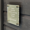 Dørskilt Elegant Bakplate, sølv - Bilde 2