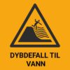 Dybdefall i vann – ISO 7010