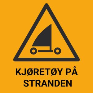 Kjøretøy på stranden – ISO 7010