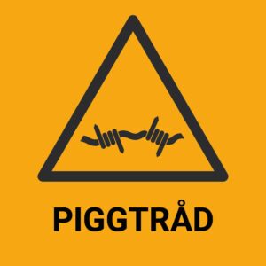 Piggtråd – ISO 7010