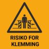 Risiko for klemming – ISO 7010