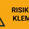 Risiko for klemming – ISO 7010 - Bilde 2