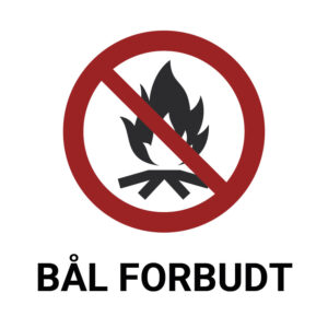 Bål forbudt – ISO 7010