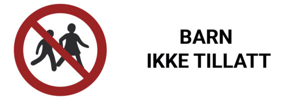 Barn ikke tillatt – ISO 7010 - Bilde 2