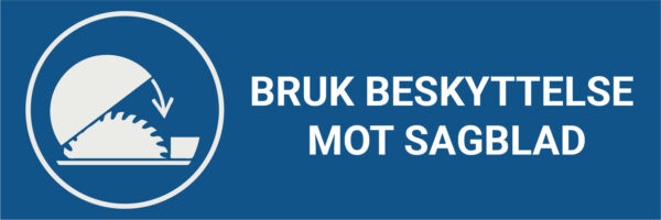 Bruk beskyttelse mot sagblad – ISO 7010 - Bilde 2
