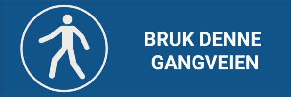 Bruk denne gangveien – ISO 7010 - Bilde 2