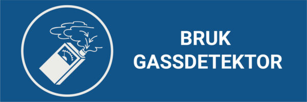 Bruk gassdetektor – ISO 7010 - Bilde 2