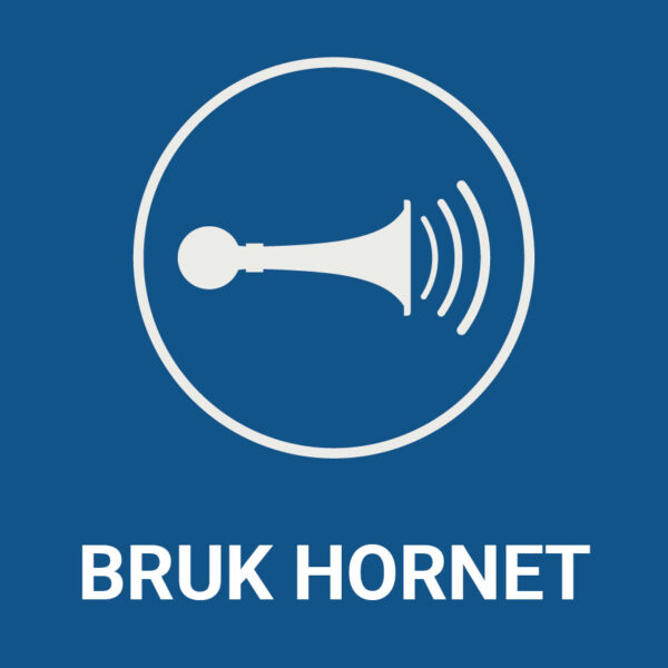 Bruk hornet – ISO 7010
