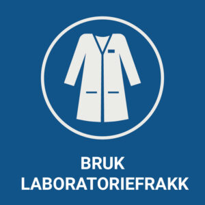 Bruk laboratoriefrakk – ISO 7010