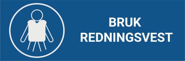 Bruk redningsvest – ISO 7010 - Bilde 2