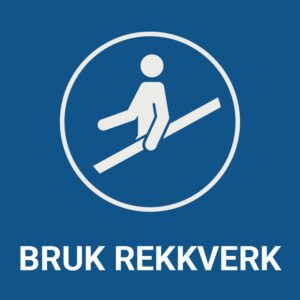 Bruk rekkverk – ISO 7010