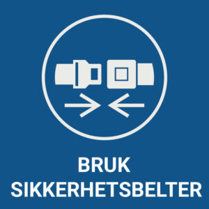 Bruk sikkerhetsbelter – ISO 7010