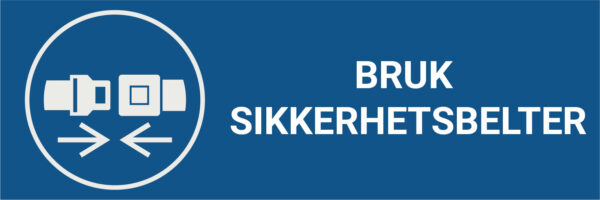 Bruk sikkerhetsbelter – ISO 7010 - Bilde 2