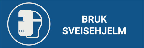 Bruk sveisehjelm – ISO 7010 - Bilde 2
