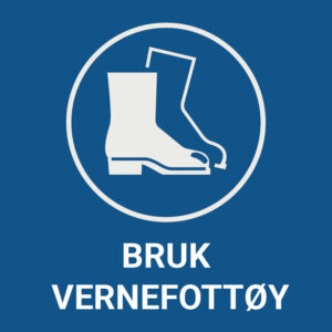 Bruk vernefottøy – ISO 7010