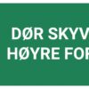 Dør skyves mot høyre for å åpne – ISO 7010 - Bilde 2