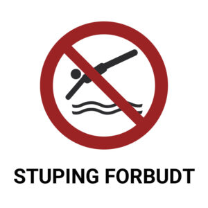 Dykking forbudt – ISO 7010