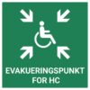 Evakueringspunkt for HC – ISO 7010