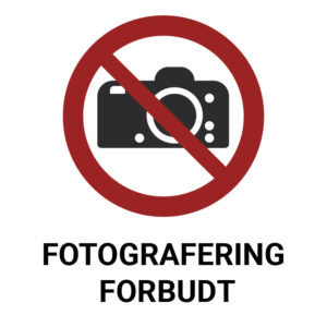 Fotografering forbudt – ISO 7010