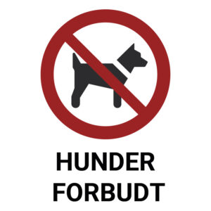 Hunder forbudt – ISO 7010