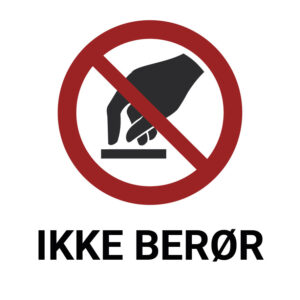 Ikke berør – ISO 7010