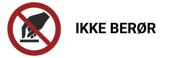 Ikke berør – ISO 7010 - Bilde 2