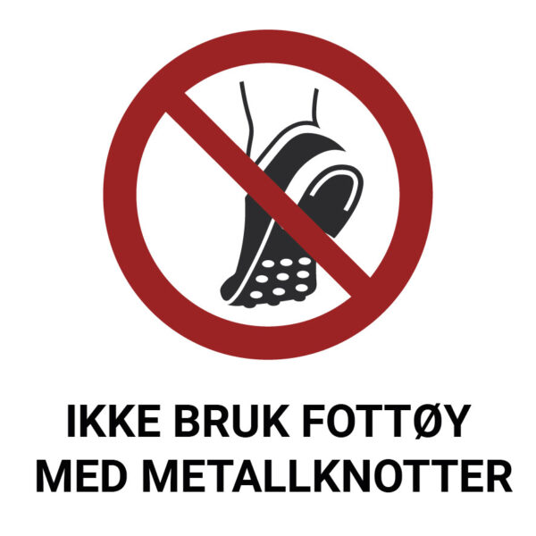 Ikke bruk med håndholdt sliper – ISO 7010