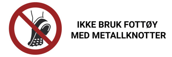 Ikke bruk med håndholdt sliper – ISO 7010 - Bilde 2