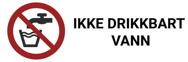 Ikke drikkbart vann – ISO 7010 - Bilde 2
