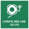 Livbøye med line og lys – ISO 7010