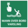 Mann-over-bord varsling – ISO 7010