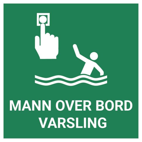 Mann-over-bord varsling – ISO 7010