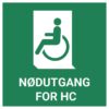 Nødutgang for HC – ISO 7010
