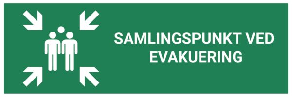 Samlingspunkt ved evakuering – ISO 7010 - Bilde 2