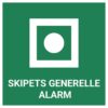 Skipets generelle alarm – ISO 7010