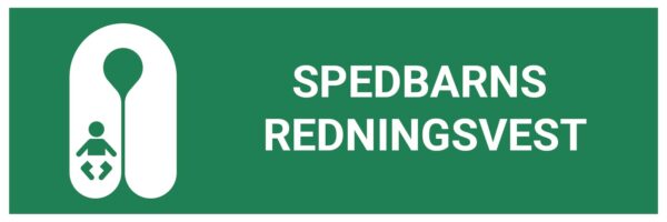 Spedbarns redningsvest – ISO 7010 - Bilde 2