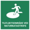 Tilfluktsområde ved naturkatastrofe – ISO 7010