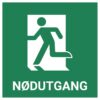 Nødutgang venstre – ISO 7010