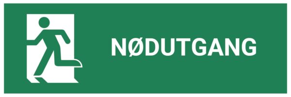 Nødutgang venstre – ISO 7010 - Bilde 2